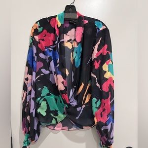 Caroline Constas floral top size small